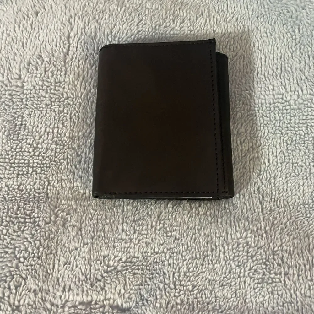 Vtg German Leather Trifold -Rare Eurocard “Deutschland” Credit card insert.